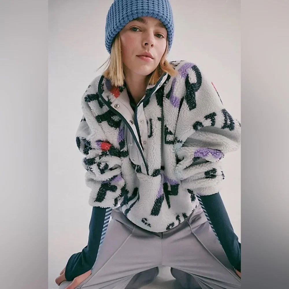 Free People Hit The Slopes Printed Pullover